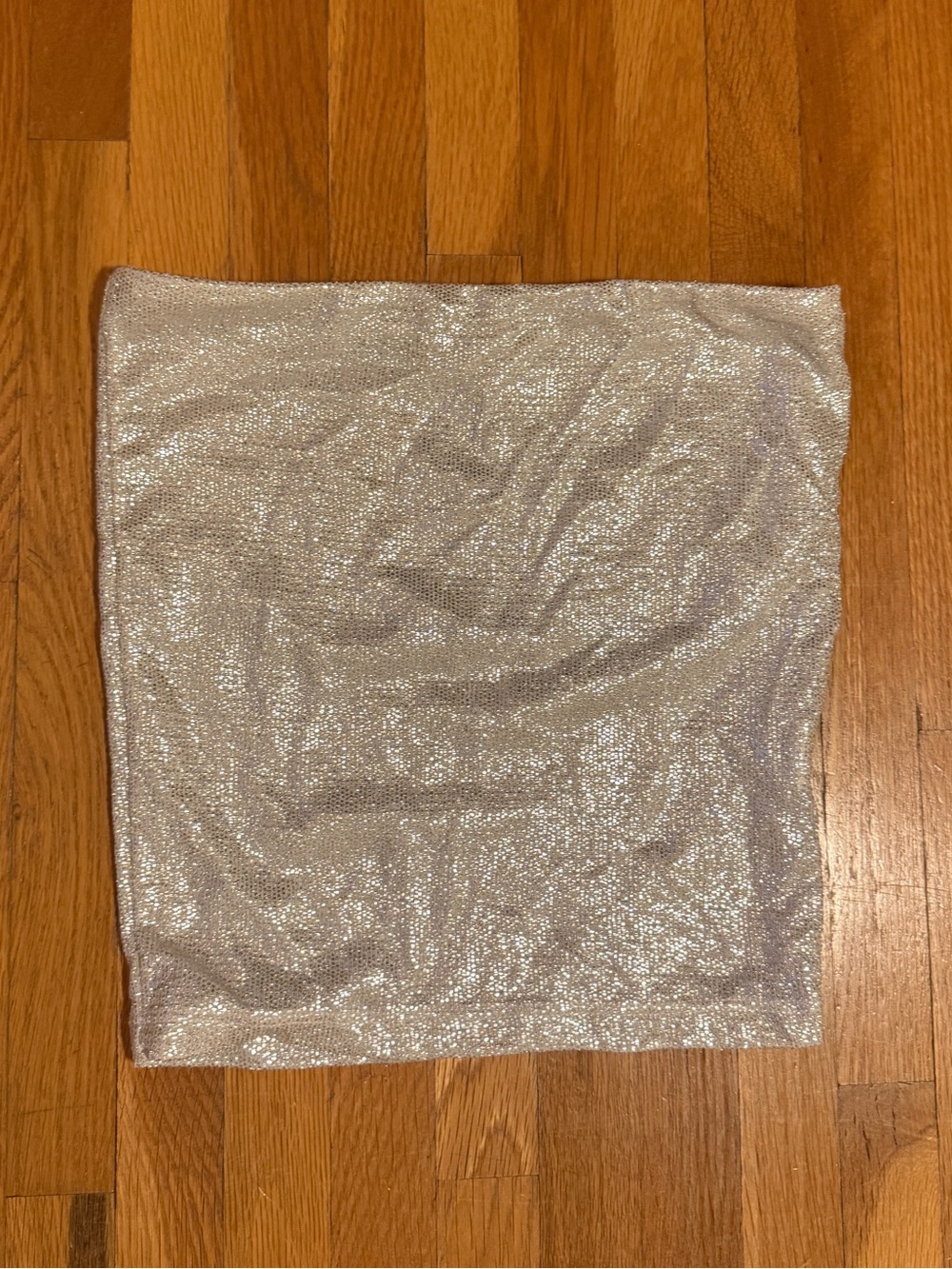 Subdued Silver Sparkle Tube Top
